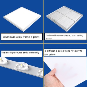 Yüksek kaliteli 2X4FT ticari mühendislik Panel AYDINLATMA Modern tasarım SMD2835 ışık kaynağı ile 595*595 LED aydınlatmalı Panel - Product Image 6