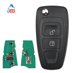 MS 2 Buttons Remote Control Flip Car <strong>Key</strong> 433MHz ASK for <strong>Ford</strong> Auto Vehicle <strong>Transponder</strong> Blank <strong>Key</strong> with HU101 Uncut Blade - Product Image 1
