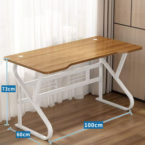 Gran oferta, escritorio de ordenador de madera Simple moderno, mesa Anticolisión de Metal, escritorio de estudio moderno, escritorios de ordenador de oficina - Product Image 6