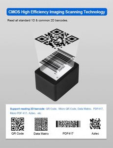 2D Embedded Desktop Scanner USB RS232-Schnittstelle Selbst erkennender Zahlungs-Barcode-Scanner - Product Image 4