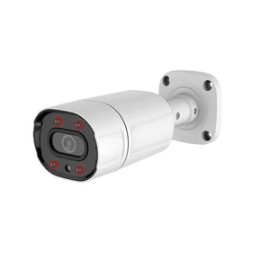 Cámara de seguridad IP POE de 5MP, luz LED, micrófono incorporado, visión nocturna, impermeable, bala, CCTV, con Audio, 4 Uds.