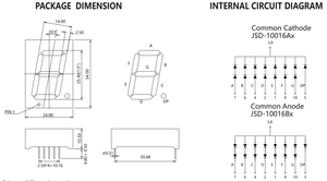 Jstronic 1 inç tek haneli yedi Segment ekran 1 bit 7 segment fnd led ekran - Product Image 4