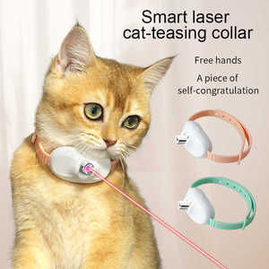 Vendita calda ricaricabile tipo-C puntatore Laser in Silicone Smart gatto giocattolo collare per animali domestici elettronica di consumo - Product Image 1
