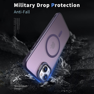 Darbeye dayanıklı anti-sonbahar Metal alaşım kamera çerçevesi IP14 için halkalı telefon kılıfı kılıf mat cep telefonu kabuk - Product Image 3