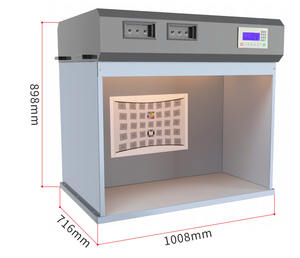 Caja de luz básica de gráfico visual para evaluar el color de varias muestras - Product Image 4