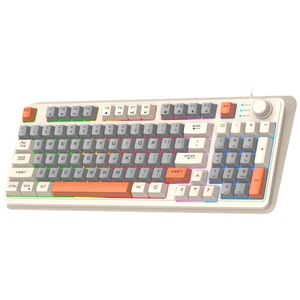 Factory Wholesale K82 Wired Gaming <strong>Keyboard</strong> Colorful RGB Knob 94 Key <strong>Keyboard</strong> - Product Image 1