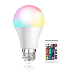 COYOLED çok renkli ampul LED RGB ampul ışık Via renk değiştiren LED ampul 7W A19 RGB 16 renkler RGB uzaktan kumanda lambası - Product Image 6