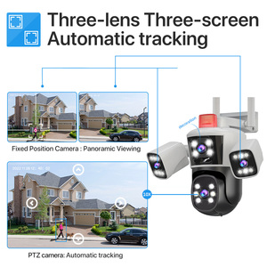 8K 16MP 4 lenti 3-Screen 10X Zoom ottico IP telecamera di sorveglianza di visione notturna immagine termica a colori rete di rilevamento umano - Product Image 6