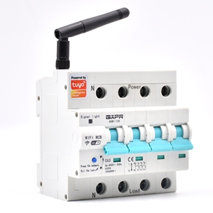 Interruptor inteligente Tuya Smart Breaker Tuya APP 4P WIFI Disyuntor con medición de alto voltaje Tuya Mcb - Product Image 1