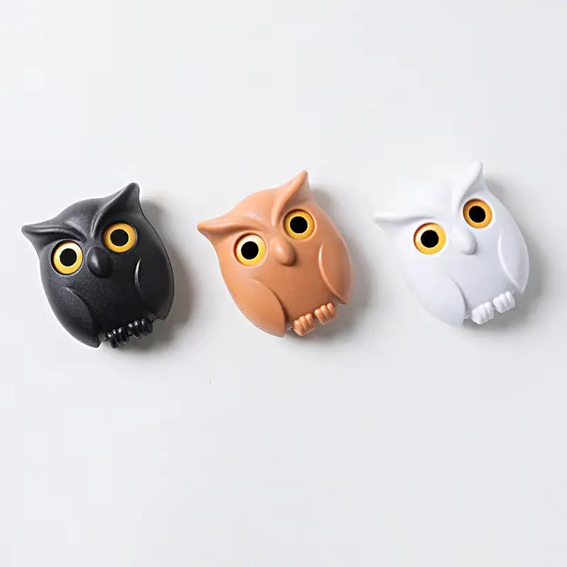 2023 vente chaude mignon hibou porte-clés porte-clés magnétique pour mur