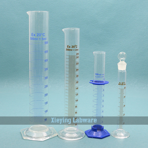 10ml ~ 2000ml laboratuvar borosilikat cam 3.3 ölçme silindiri yuvarlak taban ile bacalı - Product Image 6
