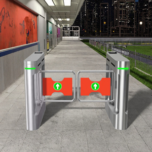 بوابة دوارة أوتوماتيكية عالية الأمان للتحكم في دخول المشاة، حاجز متأرجح سريع من الفولاذ المقاوم للصدأ بدرجة حماية IP54 - Product Image 4