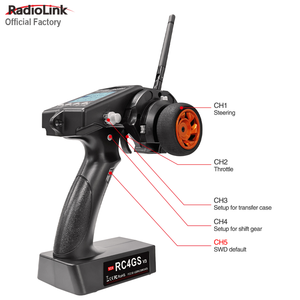 RC送信機R6FGジャイロ受信機RC4GS V3 5チャンネル2.4GHzリモコンRCカー - Product Image 4