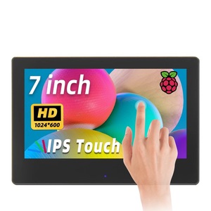 7-Zoll-Raspberry PI HD/MI-Display IPS 1024*600 kapazitiver Touchscreen mit Gehäuse