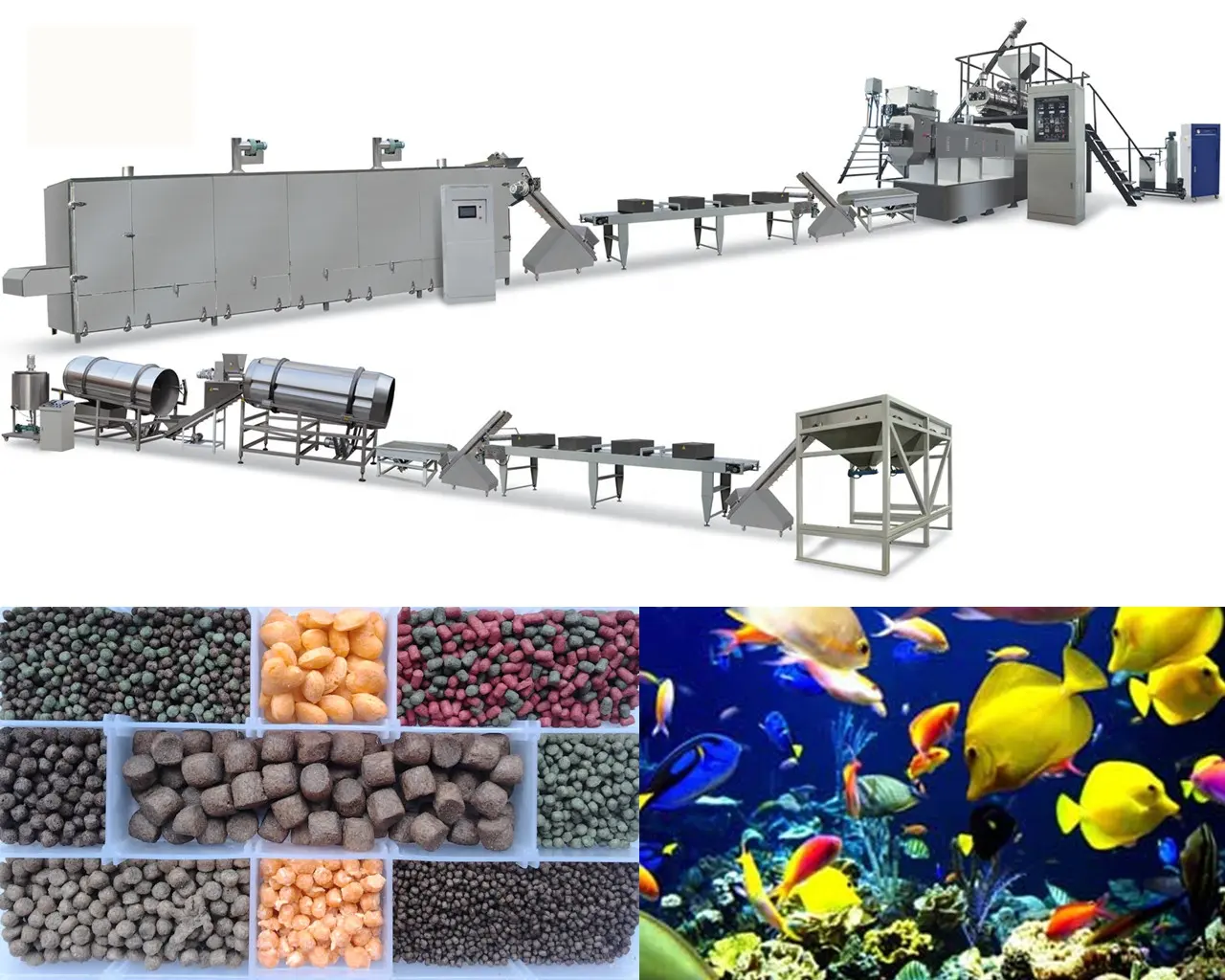 물고기 사료 생산 물고기 사료 기계