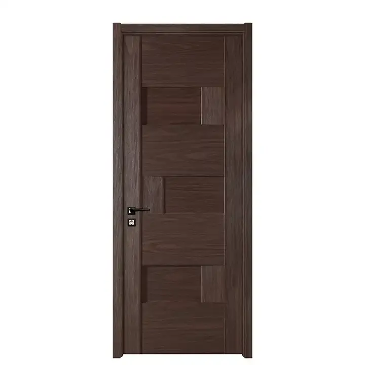 Porte singole in legno con Design moderno personalizzato intelligente per camera da letto con porte interne in legno massiccio