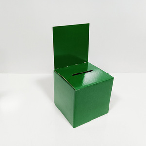 Toptan kağıt karton kartları oy sandığı çekiliş bağış kutusu ile kart yuvası - Product Image 6