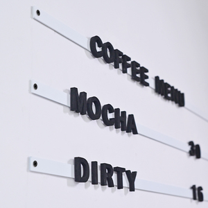 Từ tủ lạnh Dán DIY <span class=keywords><strong>menu</strong></span>, thư số, <span class=keywords><strong>menu</strong></span> cho quán cà phê hoặc quán cà phê, EVA bọt, hút từ - Product Image 2