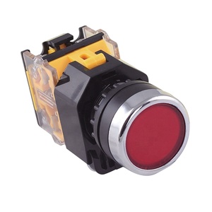 LA38-11 LED光源IP67保護付きセルフロック式レッドスプリングリターンプッシュボタンSwitch-1NO 2NO2NCコンビネーション - Product Image 1