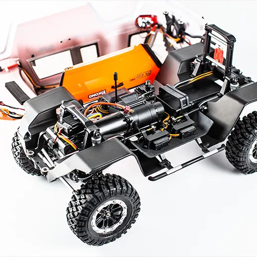 Yikong yk yk4103 fj para land cruiser, carro escalada, modelo rc 4wd, com fechadura de diff, alta/baixa, engrenagem