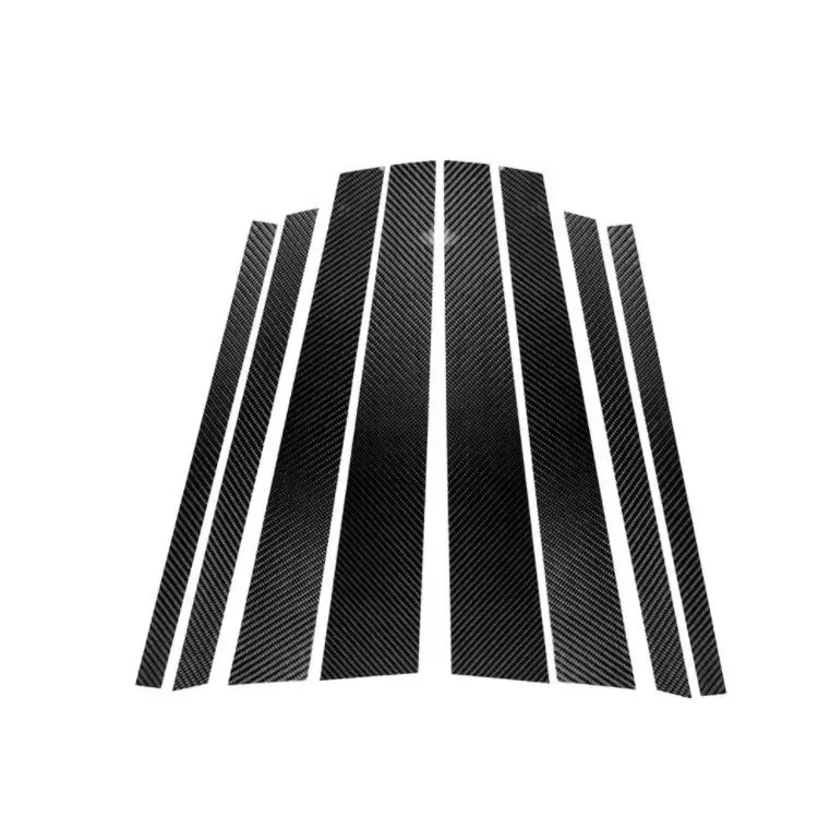 Puerta de la columna B cubierta de pegatinas de fibra de carbono para 08-13 BMW X5 E70/X6 E71 coche decorativos Accesorios