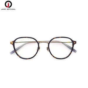 Chất Lượng Cao Tinh Khiết Titan Khung Kim Loại Thoải Mái Miếng Đệm Mũi Retro Kính Quang Học Khung Cho Nam Giới Phụ Nữ - Product Image 2