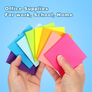 Sticky <strong>Notes</strong> 3x3 Inches Bright Colors Self-Stick Pads Easy to Post for Home Office <strong>Notebook</strong> Sticky <strong>Notes</strong> <strong>Memo</strong> Pad Customs