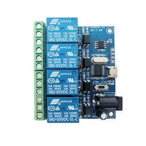 モジュールLCUS-4タイプ4ウェイUSBリレーモジュールUSBインテリジェントコントロールスイッチUSBコンピュータスイッチLCUS-4モジュール - Product Image 1