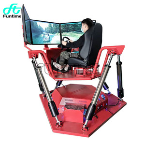 Simulador de conducción de automóviles de carreras de realidad virtual comercial máquina 9d Vr tres pantallas F1 simulador de carreras juego caliente - Product Image 2