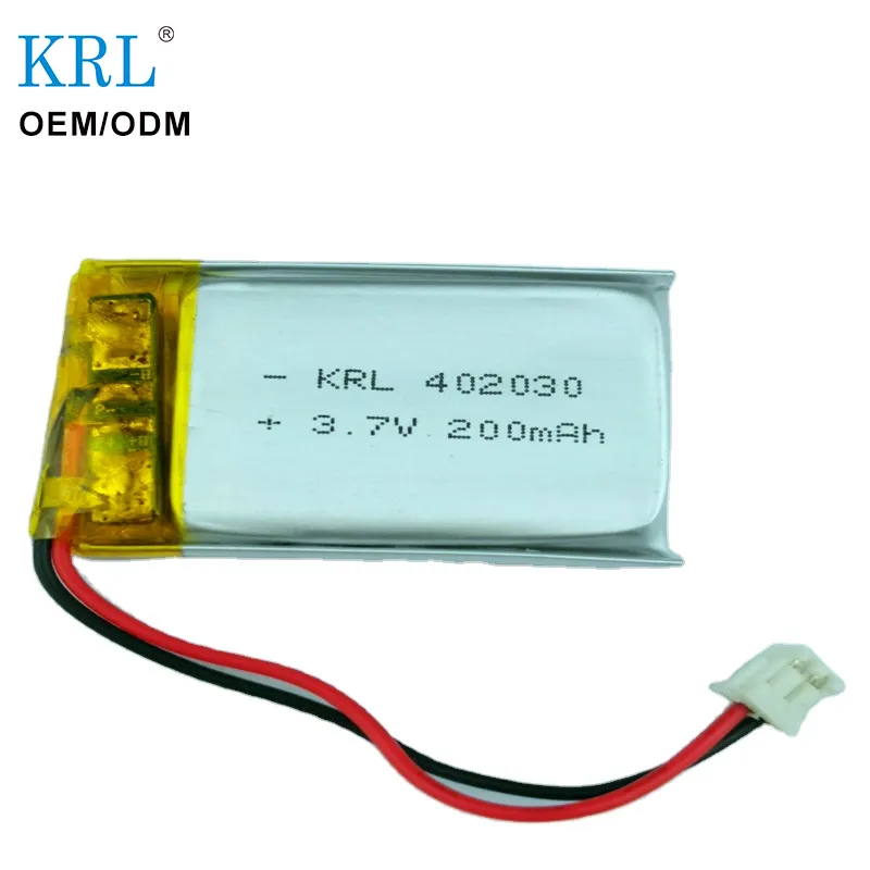 أفضل بيع 402030 بطاريات ليثيوم بوليمر 3.7v 200mah ليثيوم أيون الخلايا الإلكترونية الجمال