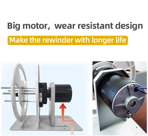 1&quot; - 3&quot;adjustable Core Label Rewinder X6S Label Sticker Rewinder Table Two Way Label <strong>Roll</strong> Rewinder for Industrial Printer
