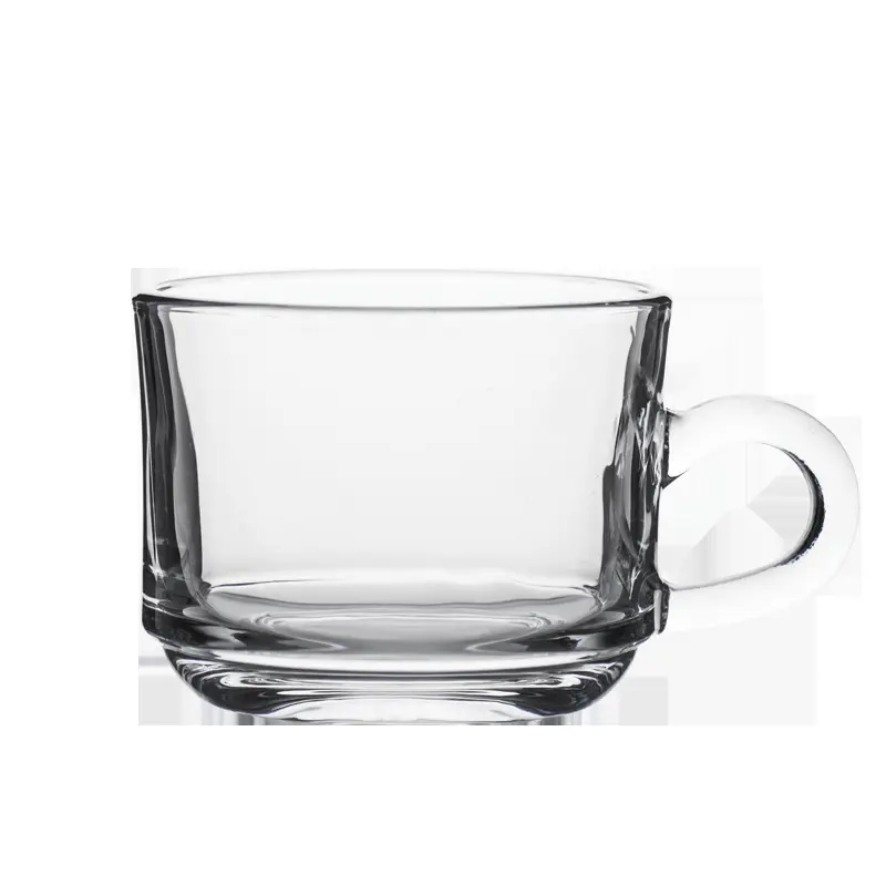 Export kleiner Griff verdickt Hitze beständiger Blumen tee Haushalts tee Tasse Bierkrug Kaffeetasse Gürtel setzen Glas Großhandel