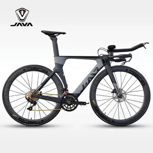 Fantas-bisiklet Java yol bisikleti karbon fiber 22 hız triatlon yarış bisikleti TT disk fren SCIA - Product Image 6