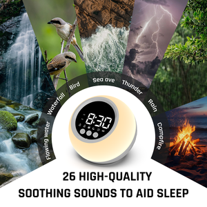 26 Nature Sound Baby White Noise Machine 7 Colour Wake up <strong>Sleep</strong> Baby <strong>Sleep</strong> Aid <strong>Sleep</strong> Sound Machine White Noise Machine - Product Image 4