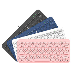 Accesorios para portátiles Teclado Retro Redondo Tecla Botón de silencio Teclado universal de escritorio - Product Image 1
