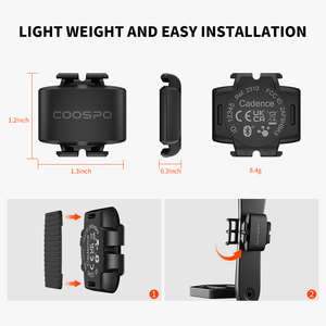 COOSPO BK9C Bike <strong>Cadence</strong> <strong>Sensor</strong> BLE5.0 ANT+ Bicycle RPM <strong>Sensor</strong> IP67 for Rouvy for Peloton for Wahoo APP/GPS Bike Computer - Product Image 3