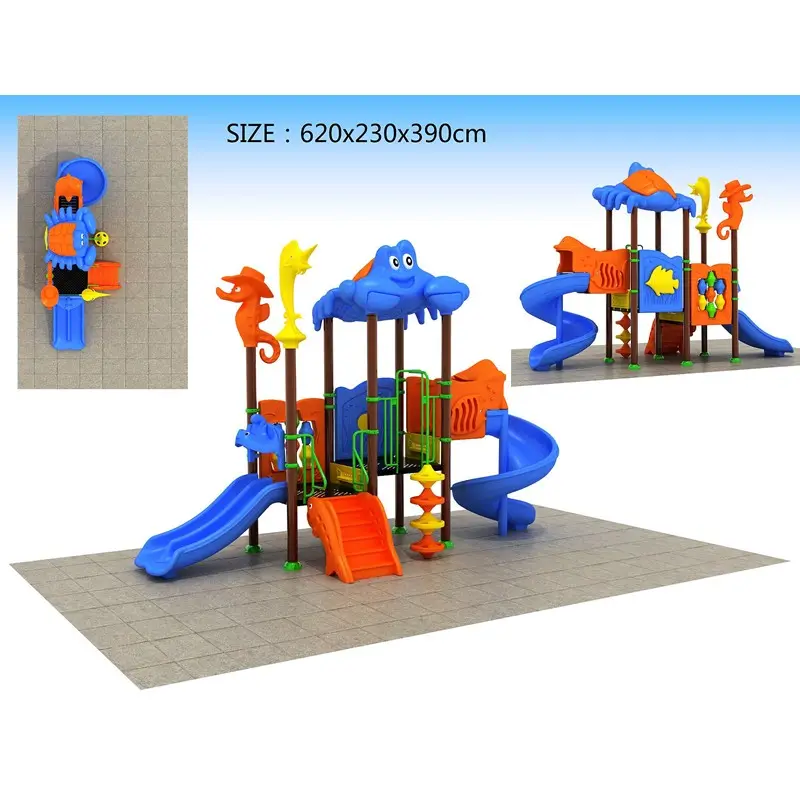 2021 New arrival amusement parks play house for kids outdoor games play ground equipment