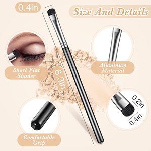 Z özel kısa siyah karıştırma göz farı leke makyaj fırçaları tek High-End küçük Premium kalite göz farı makyaj fırçası - Product Image 3