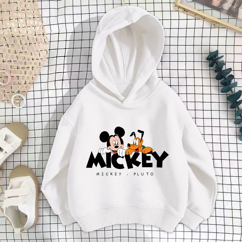 White puppy mickey mouse sweatshirt