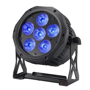 JOYRAY IP65 Waterproof <strong>LED</strong> DMX512 Wireless Battery Powered Round Par Light 6x10W RGBW 4in1 Stage Architecture Theme Park Light - Product Image 6