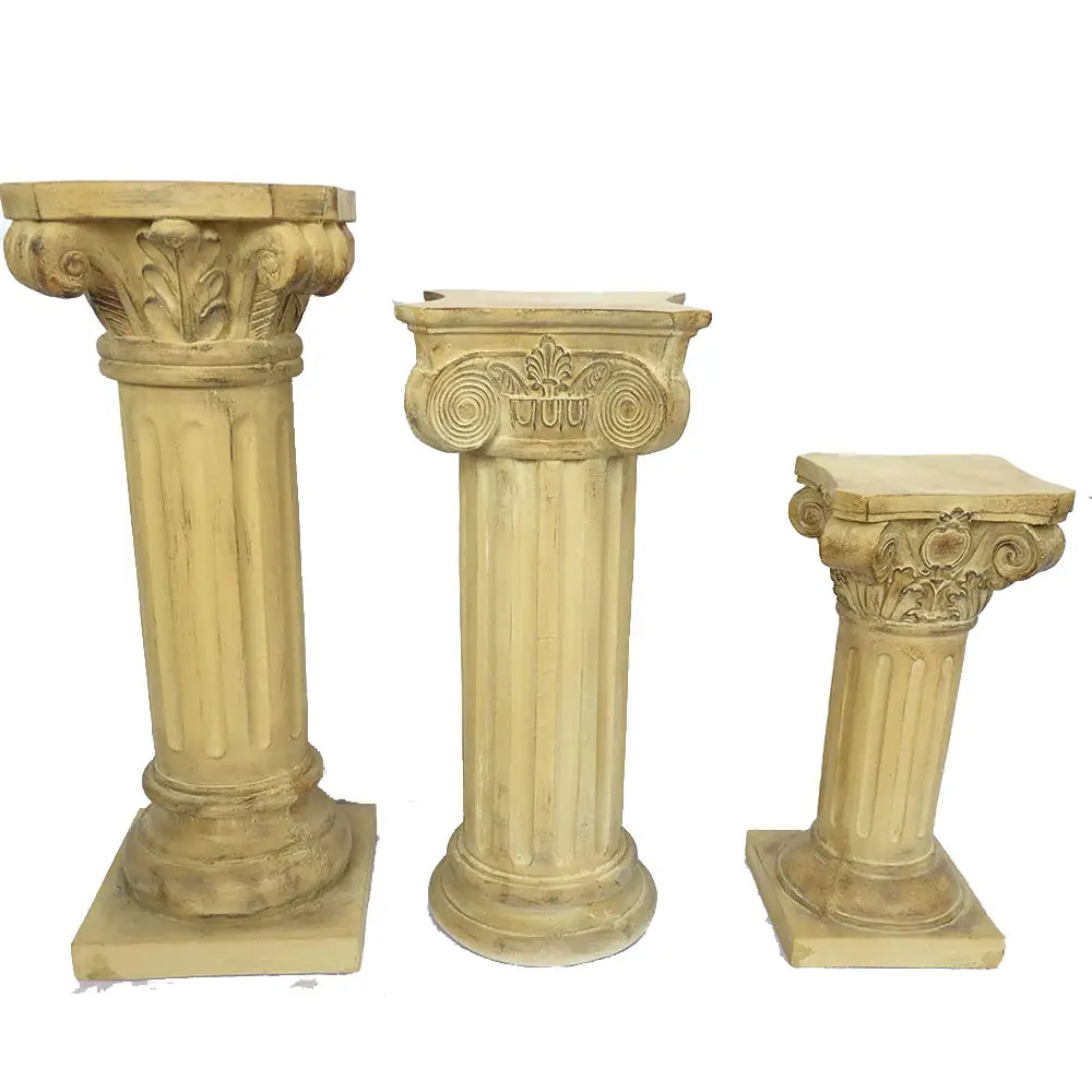 Columna romana para decoración de jardín al aire libre, pilar con diferentes tamaños