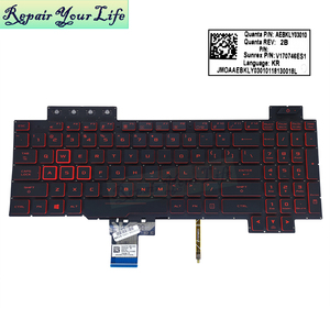 US Replacement <strong>Notebook</strong> <strong>Keyboard</strong> for Asus TUF Fx505 FX505DT Fx505dy AEBKLY03010 V170746ES1 <strong>Red</strong> Keys and Backlight <strong>Keyboard</strong> - Product Image 2