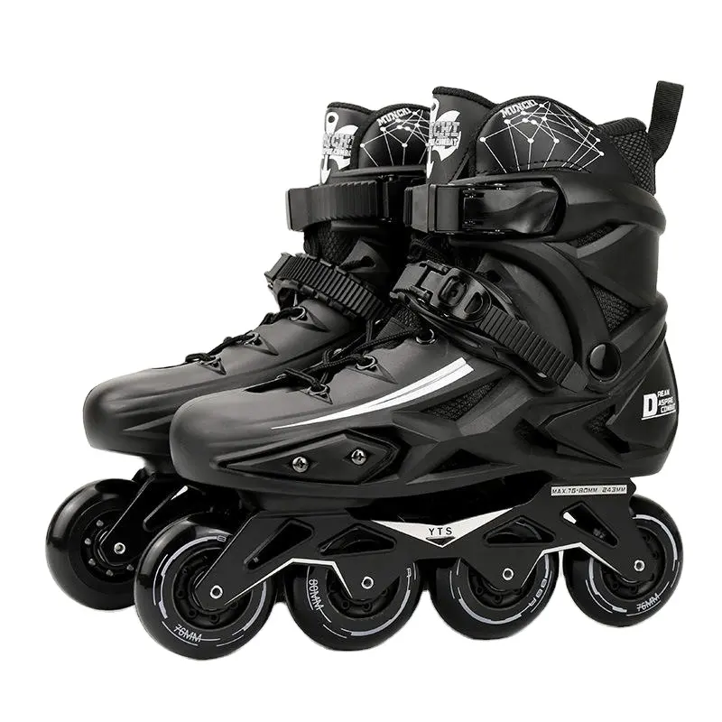 Patín de ruedas en línea ajustable Freestyle, zapatos de patinaje de 4 ruedas, patín de ruedas para adultos