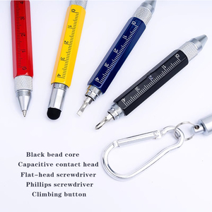 多用途可拆卸金属圆珠笔简约时尚彩色笔小攀爬按钮易携带笔 - Product Image 6