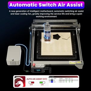 ATOMSTACK S40 A40 X40 <strong>Pro</strong> 210W Engraver Automatic Air Assist Kits 24W/48W Dual Modes One <strong>Key</strong> Switch Laser Cut Engraving Machine