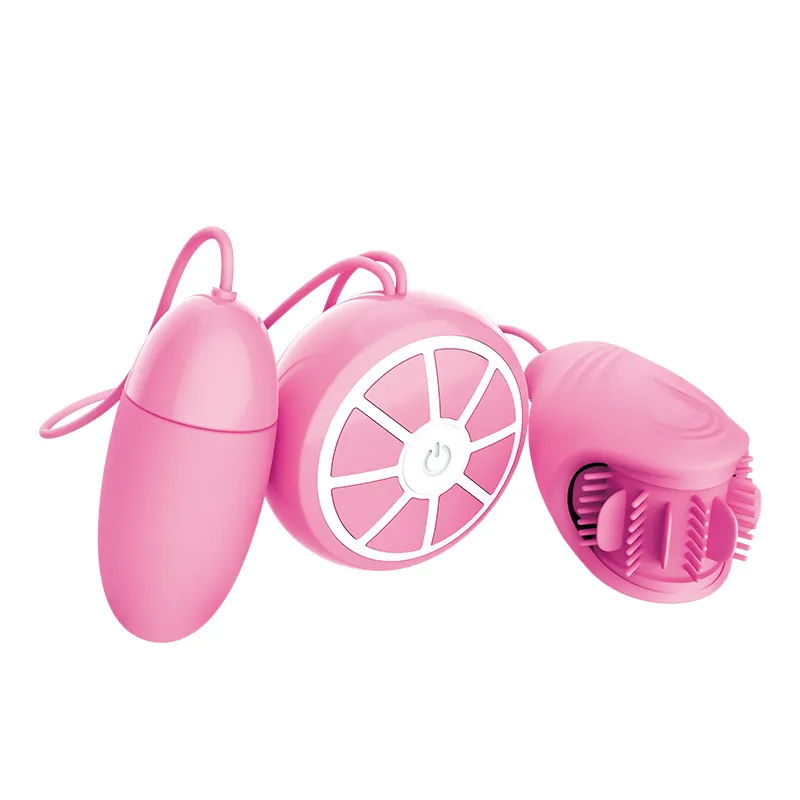 Vento roda 3 em 1 silicone macio multi função língua lambendo ovo vibrador brinquedos sexuais