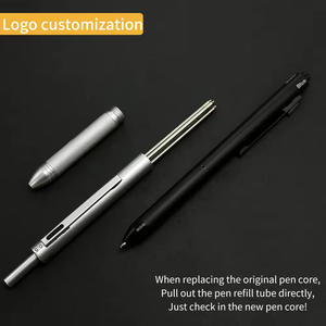 批发4合1多色多功能伸缩自动机械圆珠笔促销礼品 - Product Image 4
