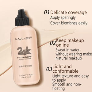 MAYCHEER พื้นฐานใบหน้า พื้นฐานกันน้ํา พื้นฐานแต่งหน้าเหลวอินทรีย์จํานวนมาก - Product Image 3
