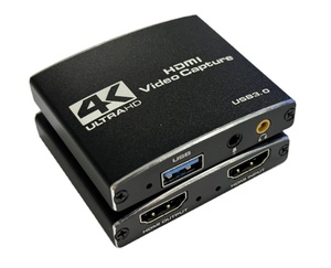 USB3.0 HDMI视频采集卡，带麦克风4K 2K HDMI环路，适用于PS4游戏音频视频直播 - Product Image 1
