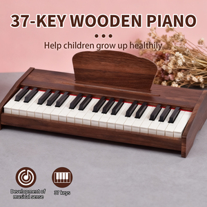 Keird Gỗ Đồ Chơi <span class=keywords><strong>Mini</strong></span> Đàn Piano 37 Phím Bằng Gỗ Bàn Phím Điện Tử Trẻ Em Đầu Giáo Dục Nhạc Cụ Bàn Phím Cho Trẻ Em - Product Image 2